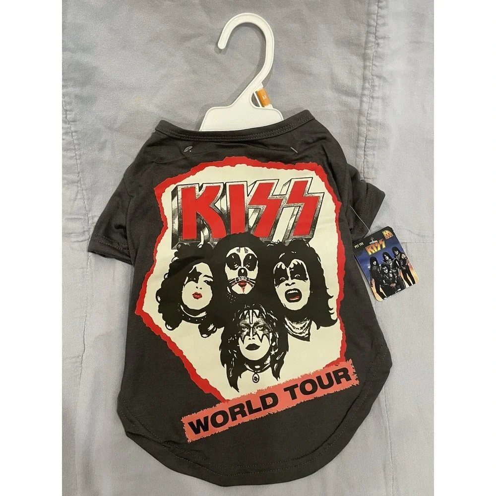 NEW World Tour - KISS - Pet Dog Animal T-Shirt Costume - Size M